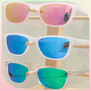 Polarised White/Blue Sunglasses
