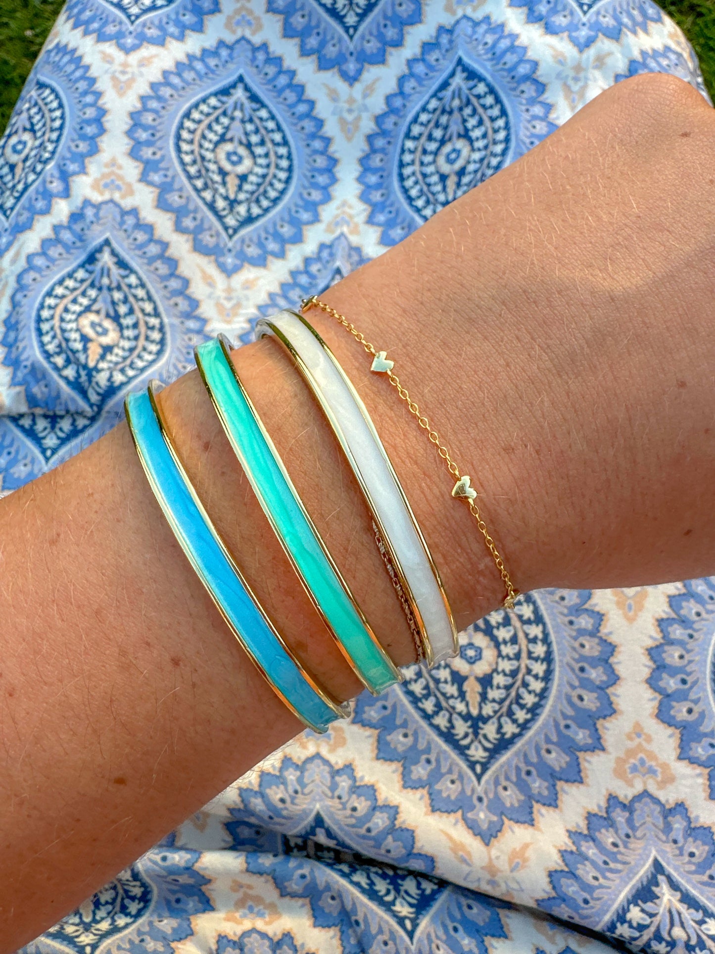 Tiny Hearts Bracelet Gold