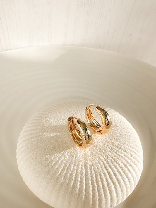 Iris Gold Hoop Earrings