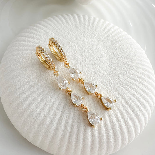 Ivy Crystal Drop Earrings