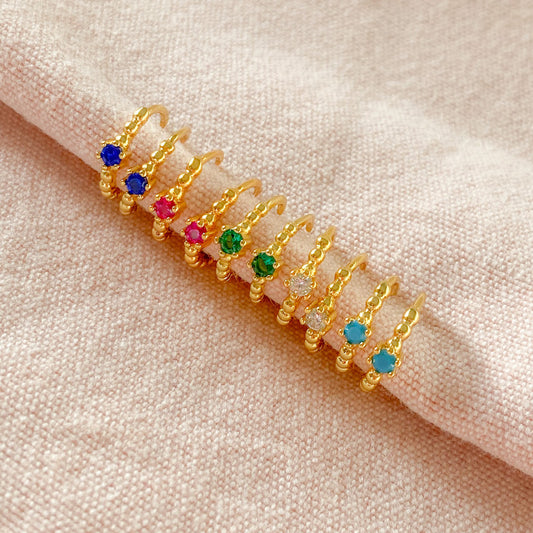 Millie Crystal Hoop Earrings