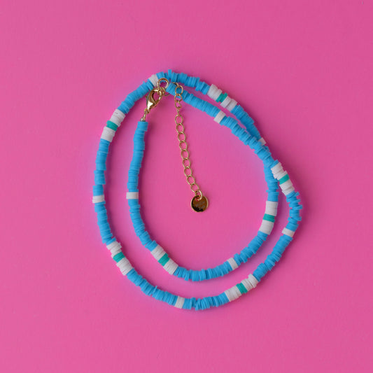 Salcombe Necklace Blue, White, Tropic