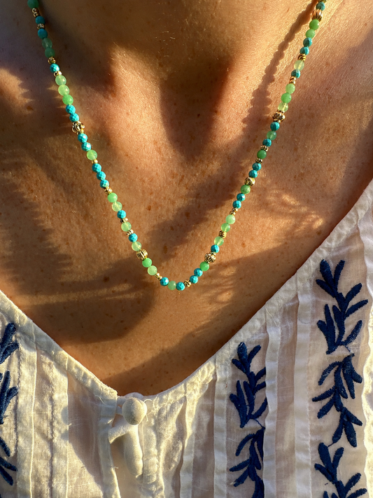 Jaipur Necklace - Blue