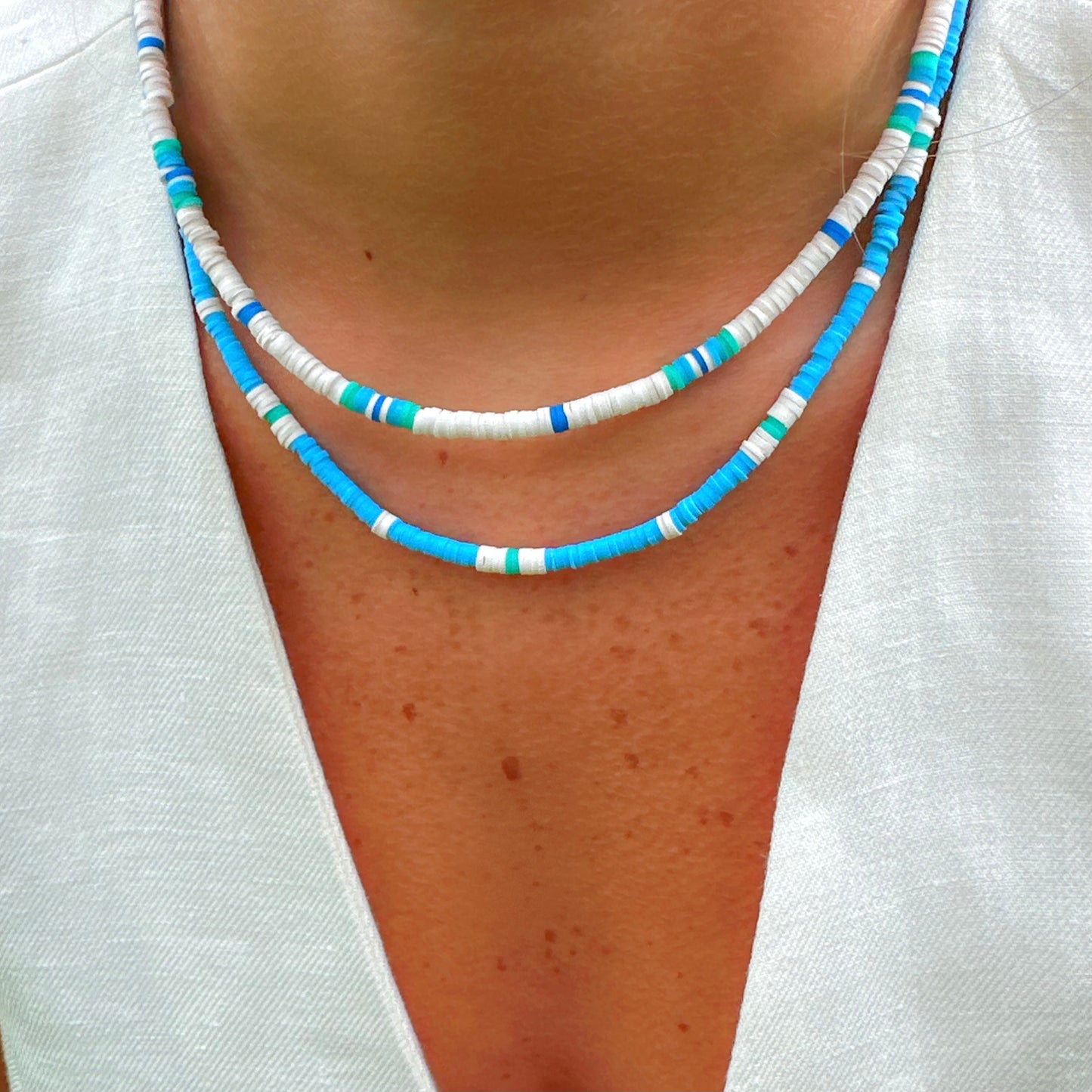 Salcombe Necklace White, Blue, Green