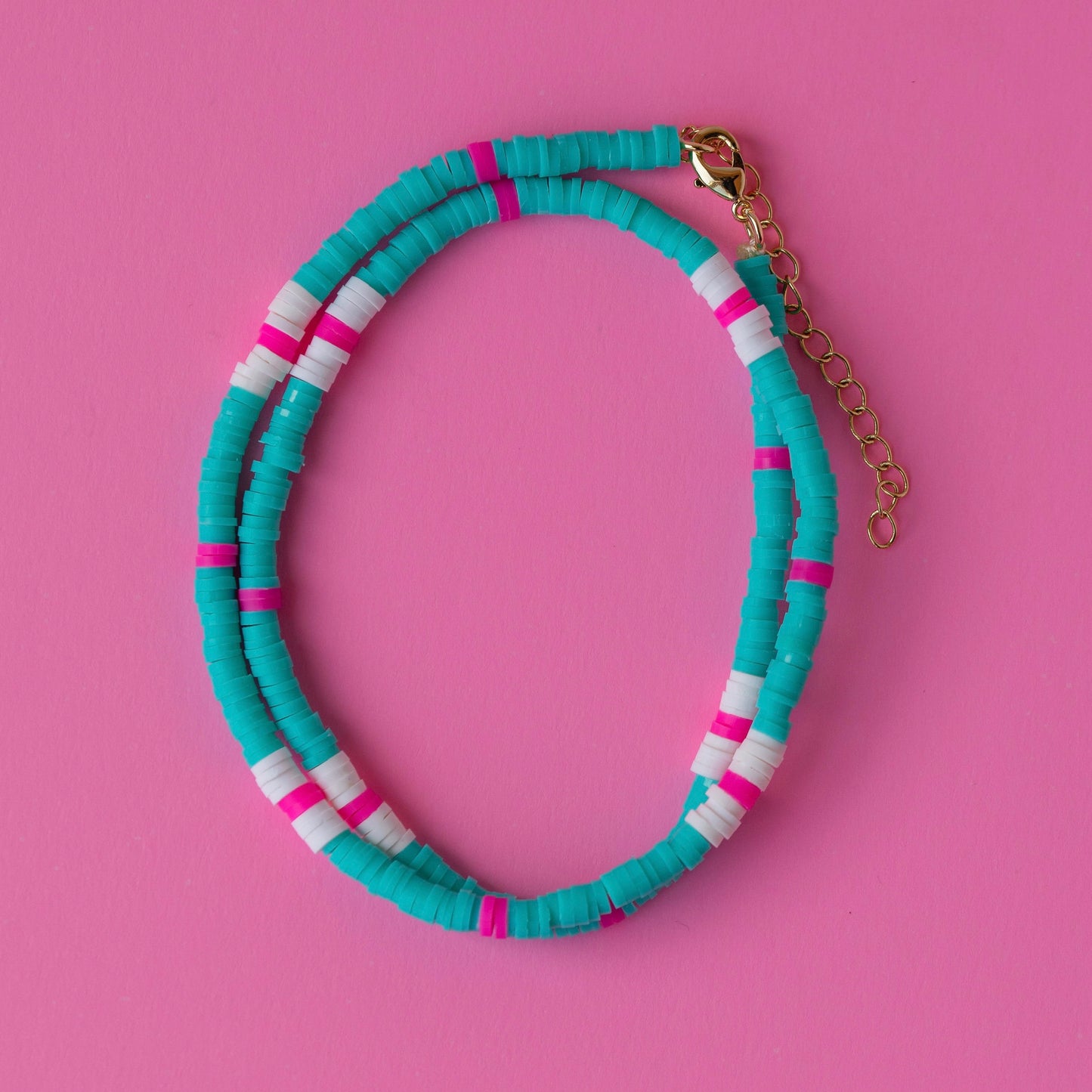 Salcombe Necklace Tropic, White, Pink
