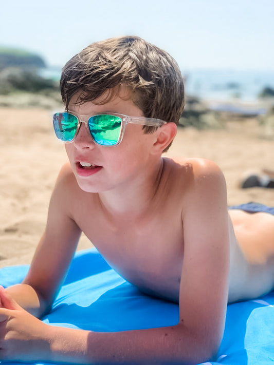 Polarised Clear/Green Sunglasses
