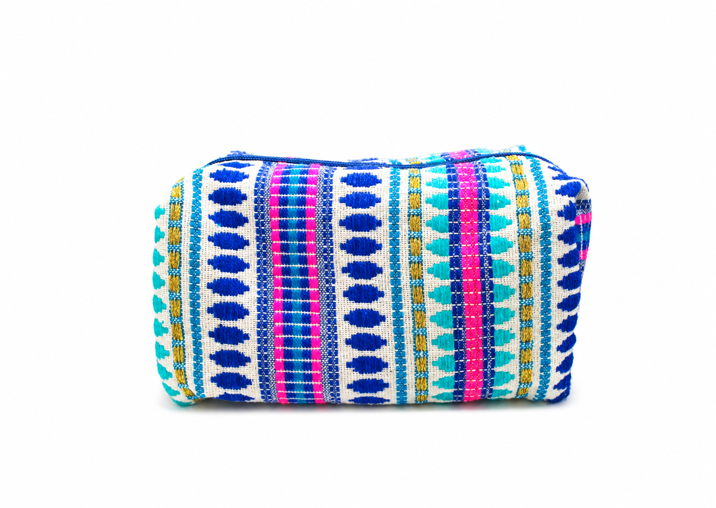 Embroidered Pouch, Green,Blue, Pink
