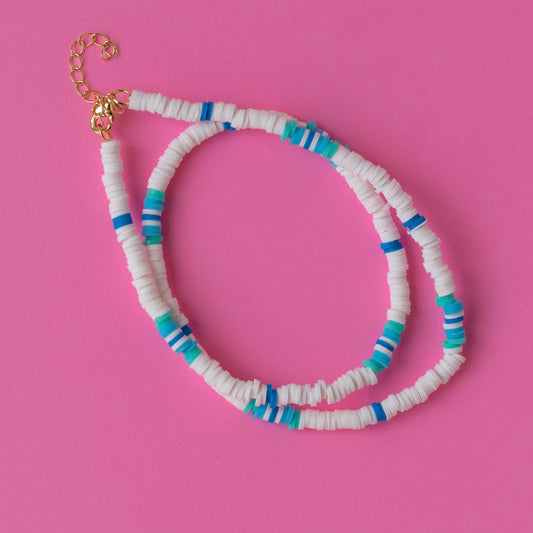 Salcombe Necklace White, Blue, Green