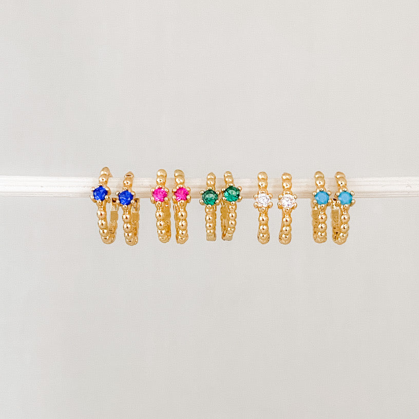 Millie Crystal Hoop Earrings