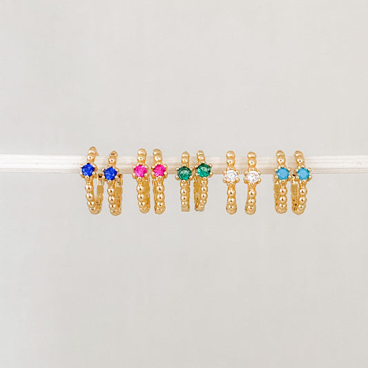 Millie Crystal Hoop Earrings