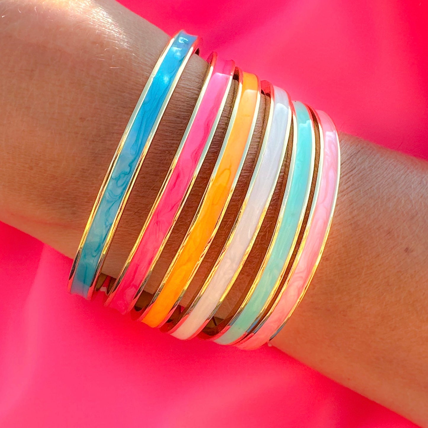 Amalfi Enamel Cuffs