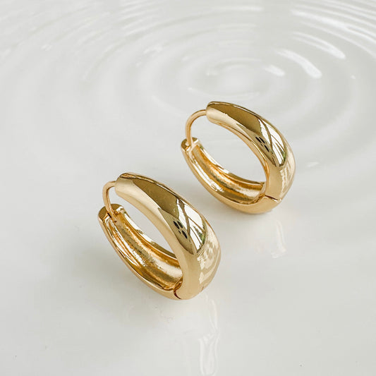 Iris Gold Hoop Earrings