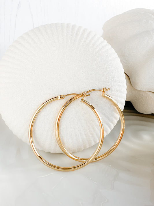 India Thin Hoop Gold