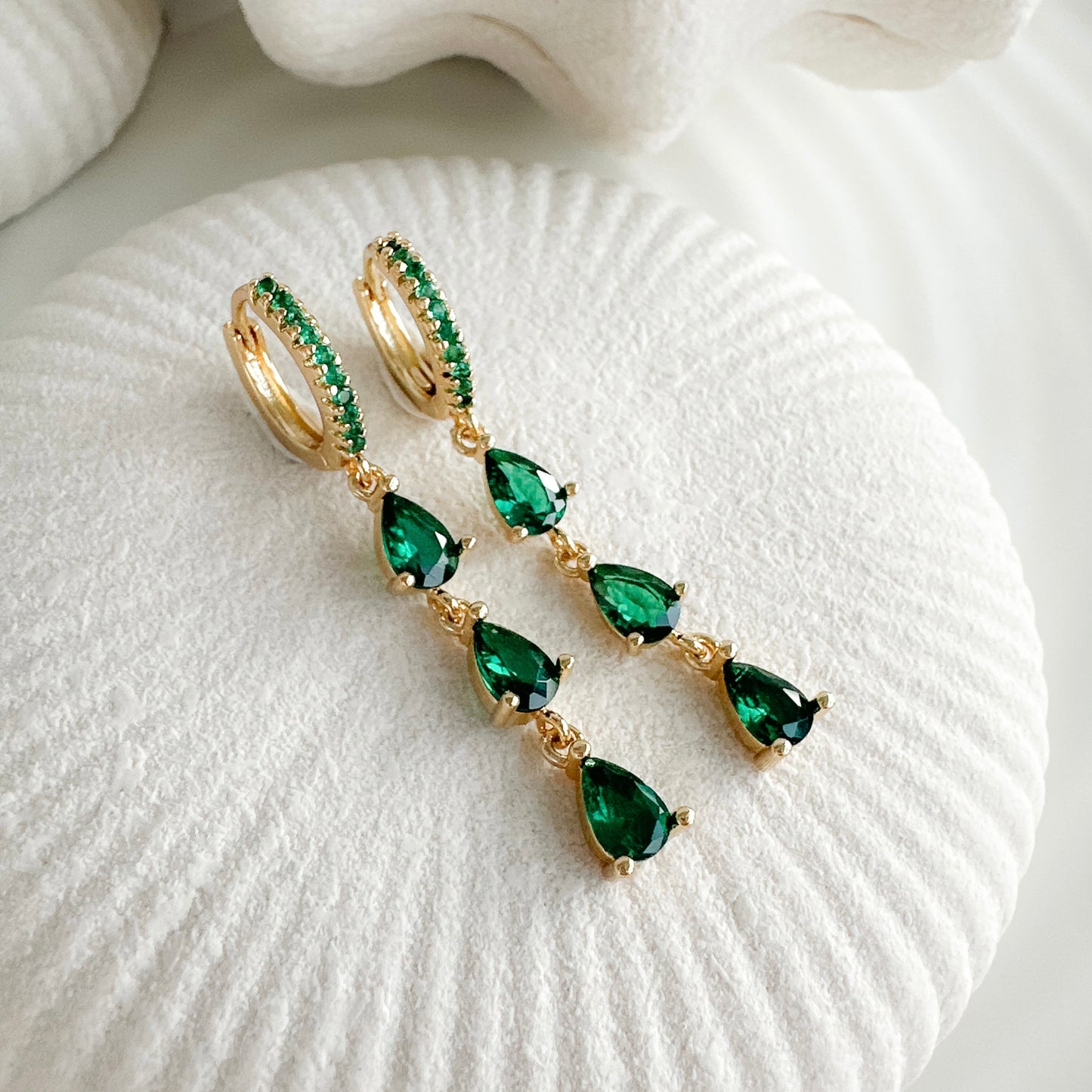 Ivy Crystal Drop Earrings