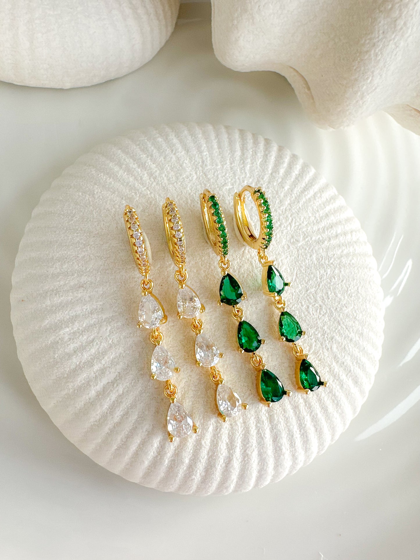 Ivy Crystal Drop Earrings