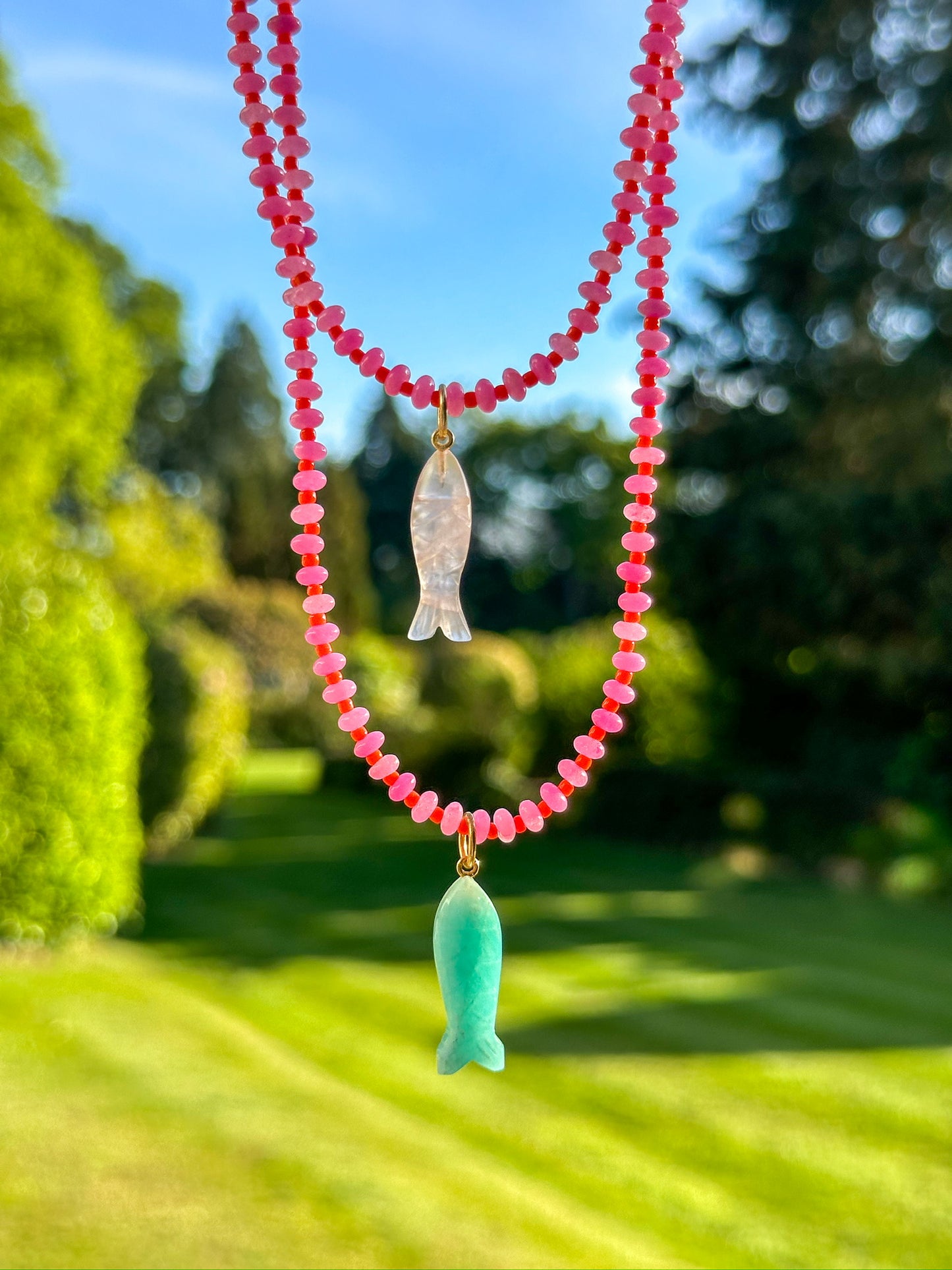 Positano Necklace with Fish Pendant