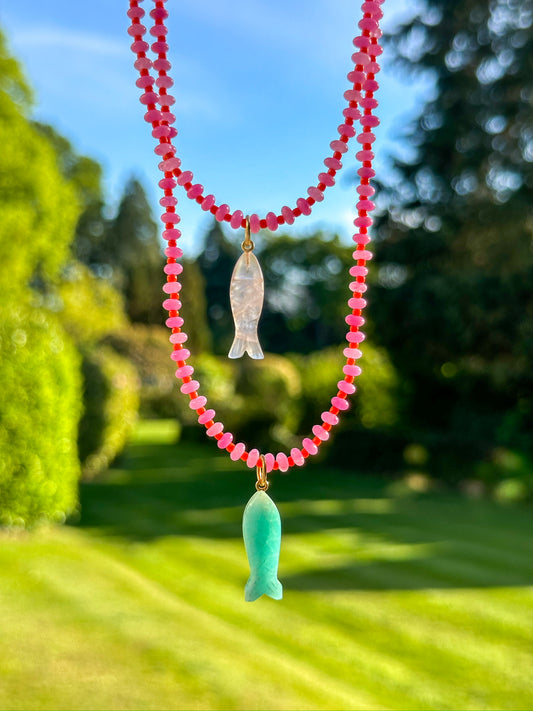 Positano Necklace with Fish Pendant